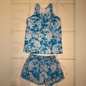 Athleta Girl Camisole Perfect Pair Tank paired with Drawstring Skirt Skort!